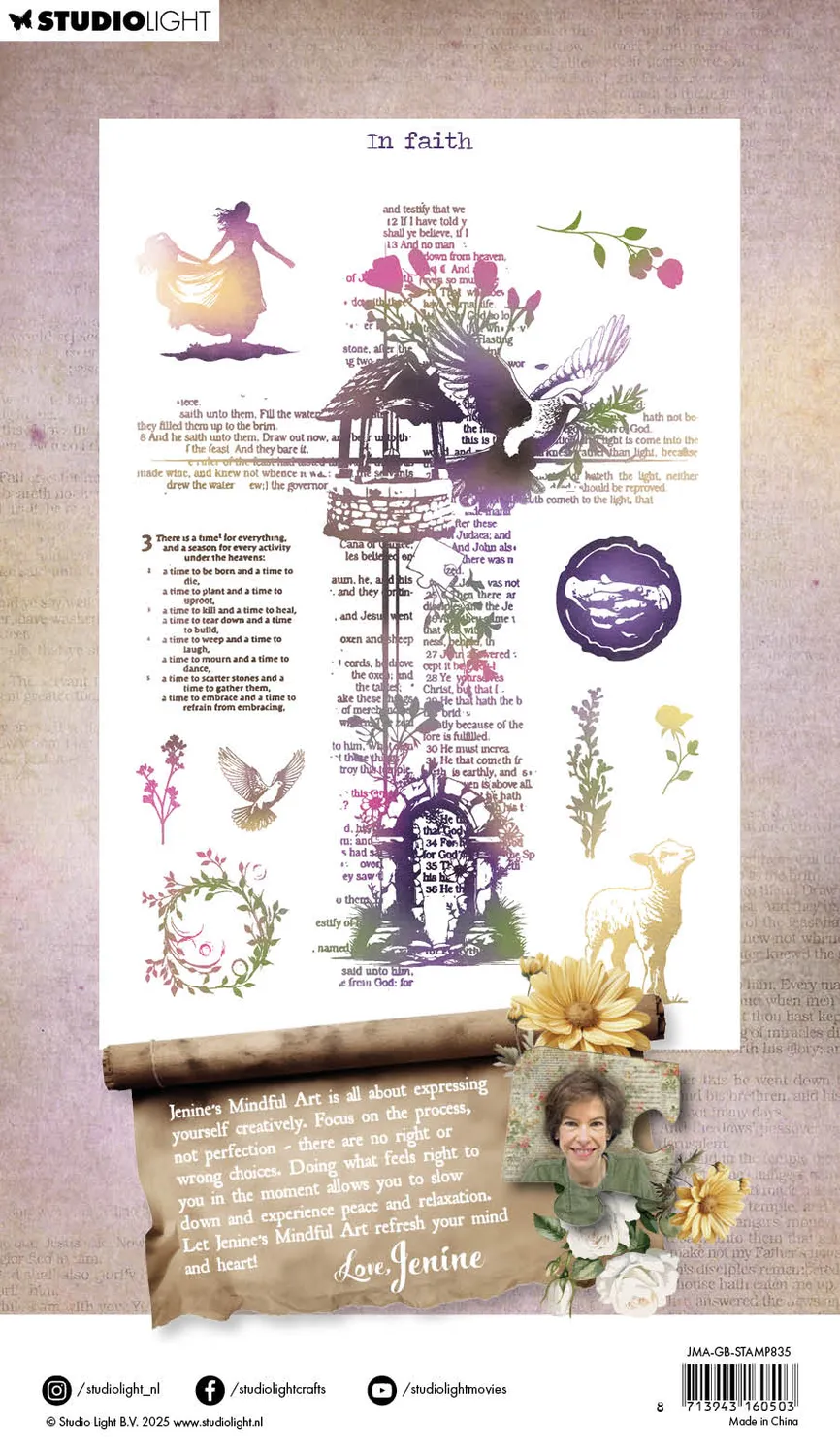 StudioLight Jenine's Mindful Art In Faith Clear Stamp