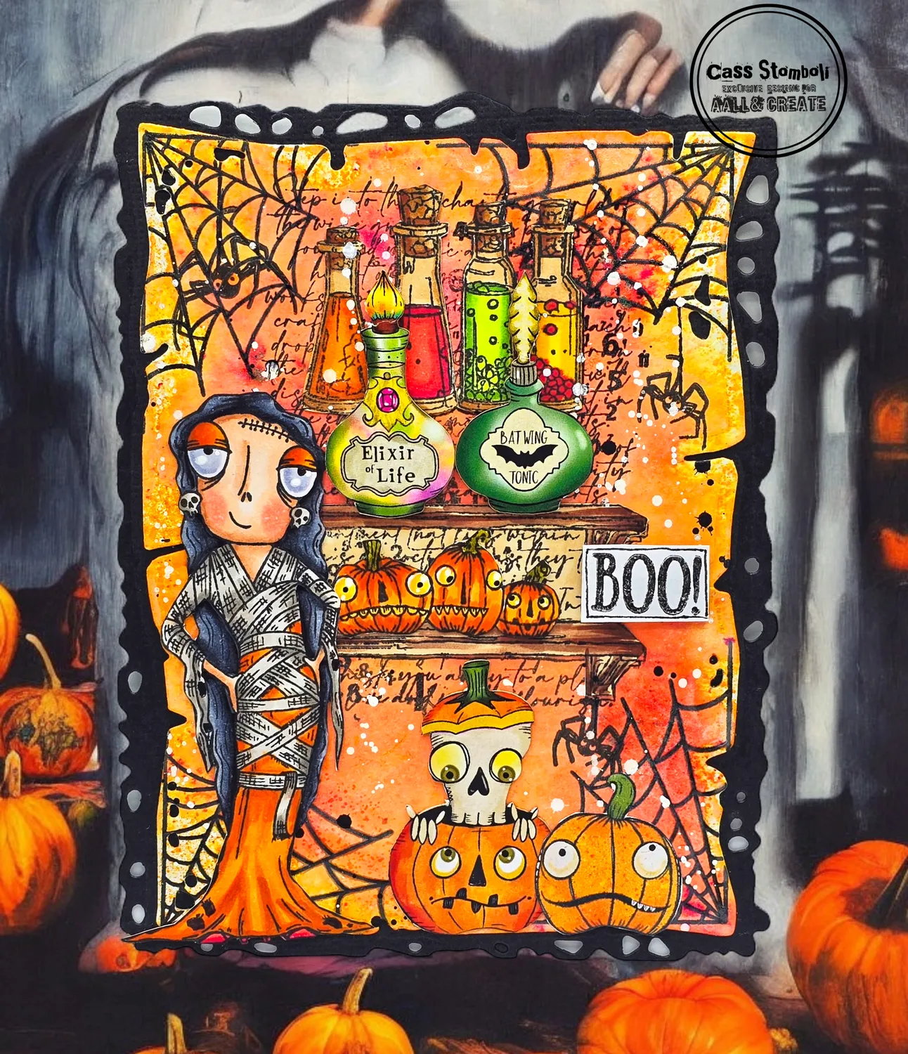 AALL and Create EP-64 Tricksters Elixirs Ephemera 2er Pack Halloween
