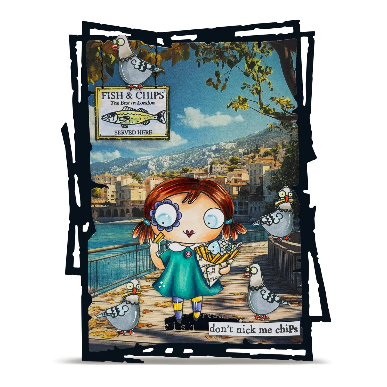 AALL and Create TP-1325 Fish n Chips Stempelset A7