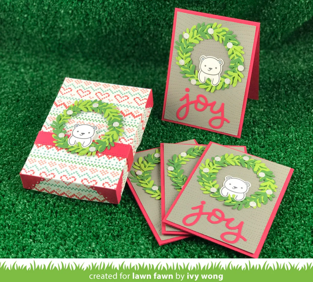 Lawn Fawn Scripty Joy Stanzschablone Schriftzug Weihnachten