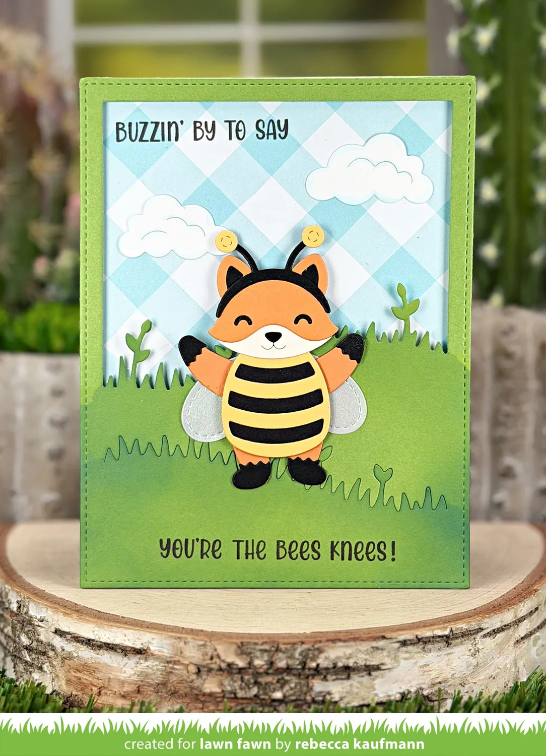 Lawn Fawn Henry's Build-A-Sentiment Honey Bee Stempelset