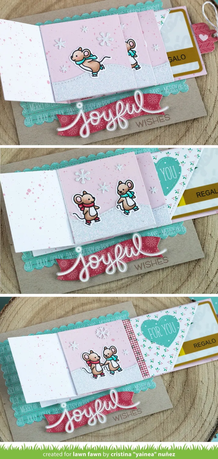Lawn Fawn Diagonal Gift Card Pocket Lawn Cuts Stanzen