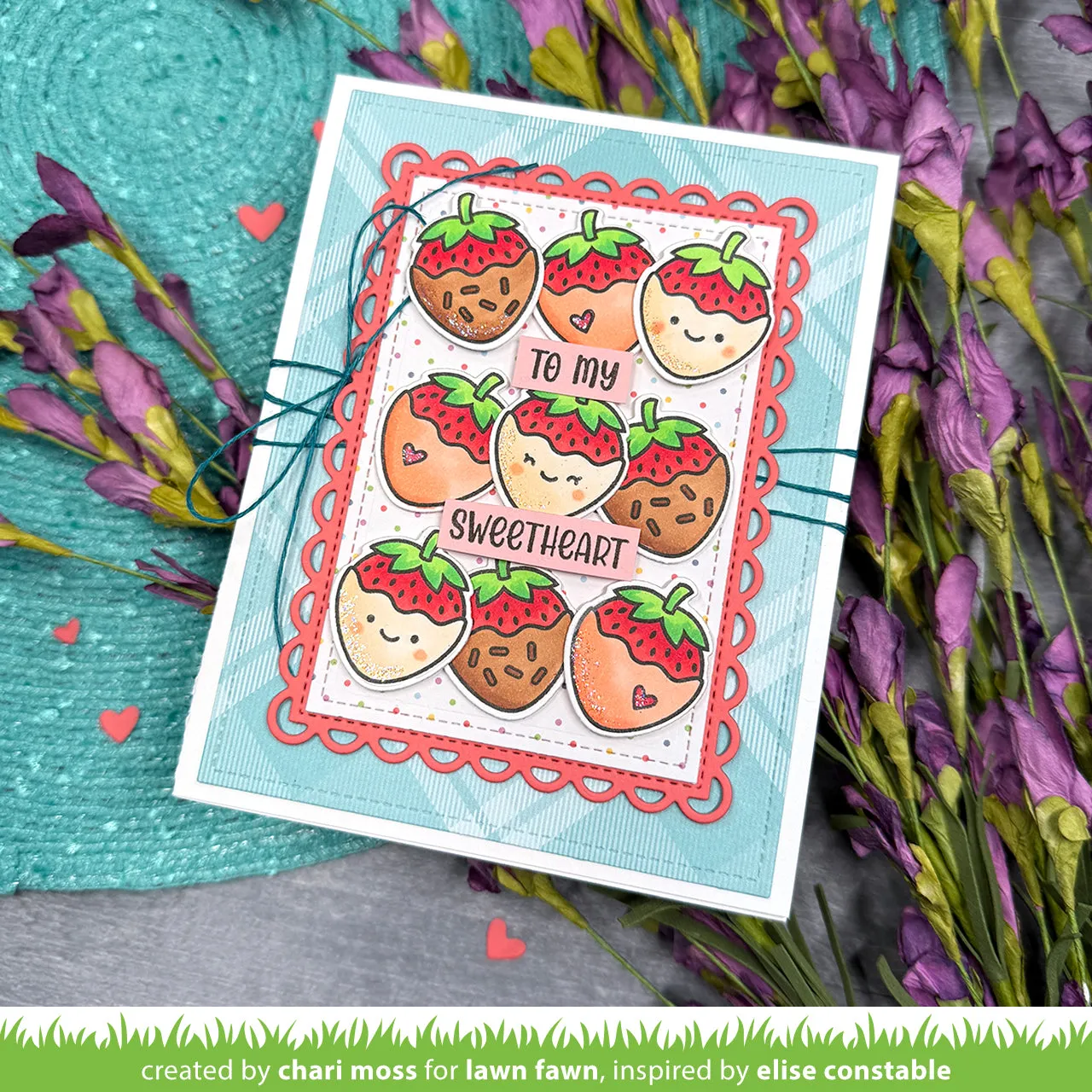 Lawn Fawn Henry Build Sentiment Love Stempel