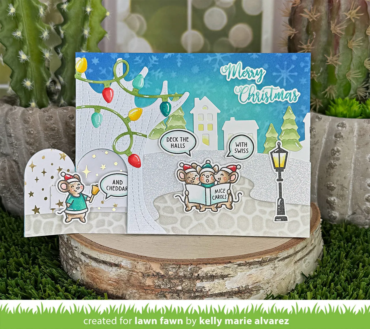 Lawn Fawn Snowflakes Stencil Schablone 6x6 Schneeflocken