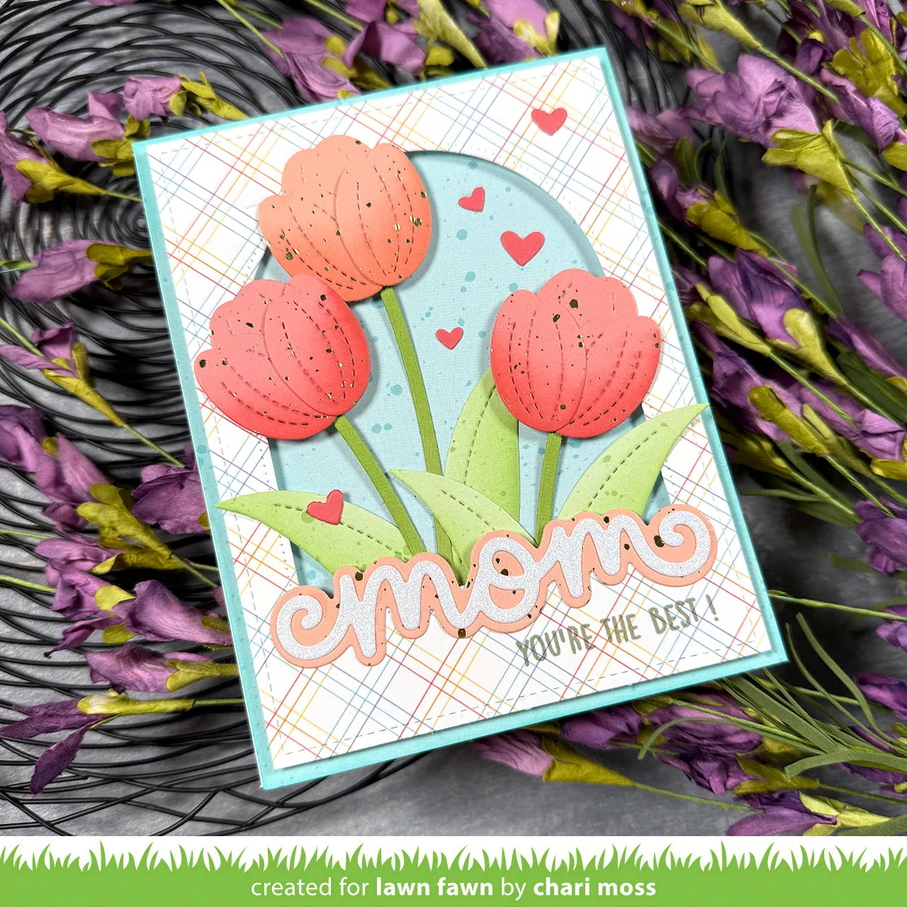Lawn Fawn Terrific Tulips Lawn Cuts Stanzen 8-teilig