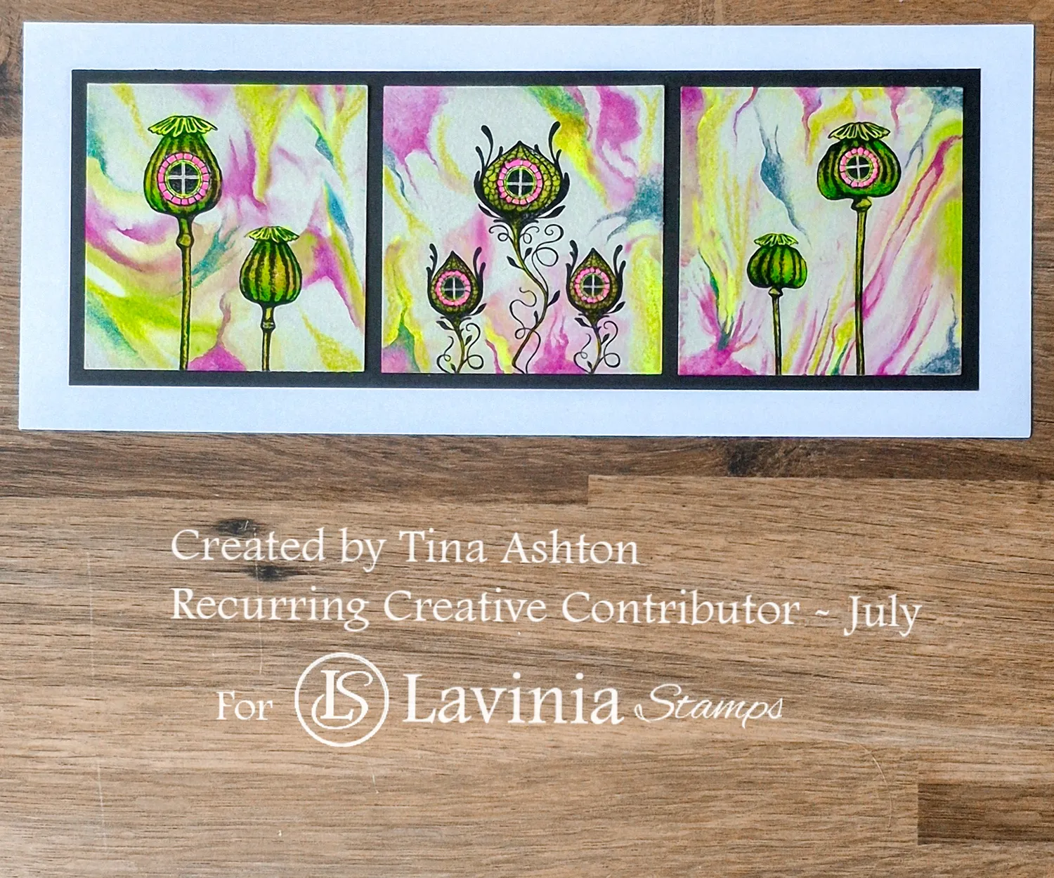 Lavinia-Stamps Poppy Lodges Stempel Mohn