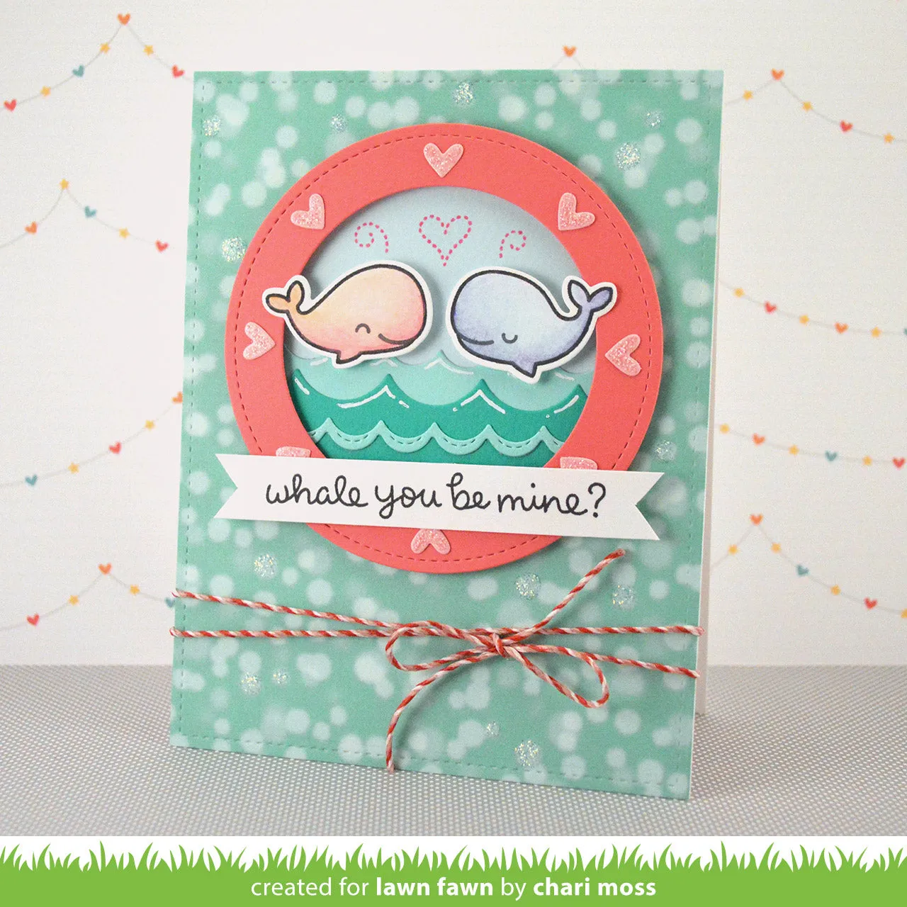 Lawn Fawn Whale You Be Mine Stempelset Mini Wal