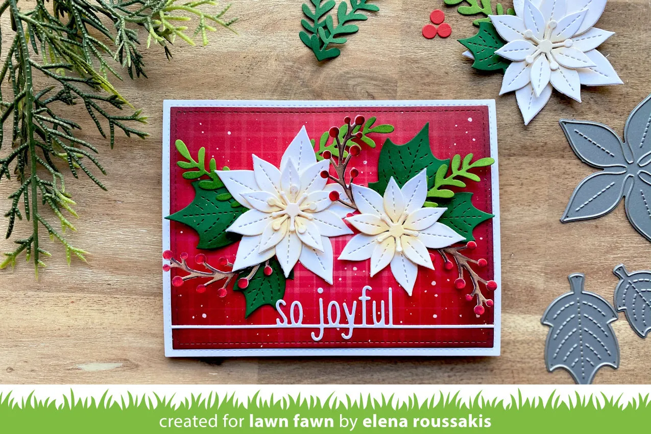 Lawn Fawn So Joyful Line Border Stanzschablone Weihnachten