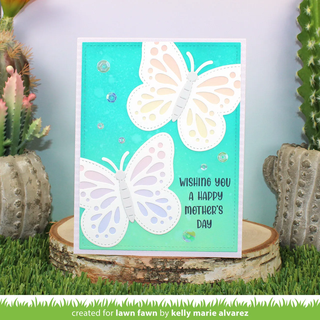 Lawn Fawn Ta-Da Diorama Butterfly Stanzschablonen