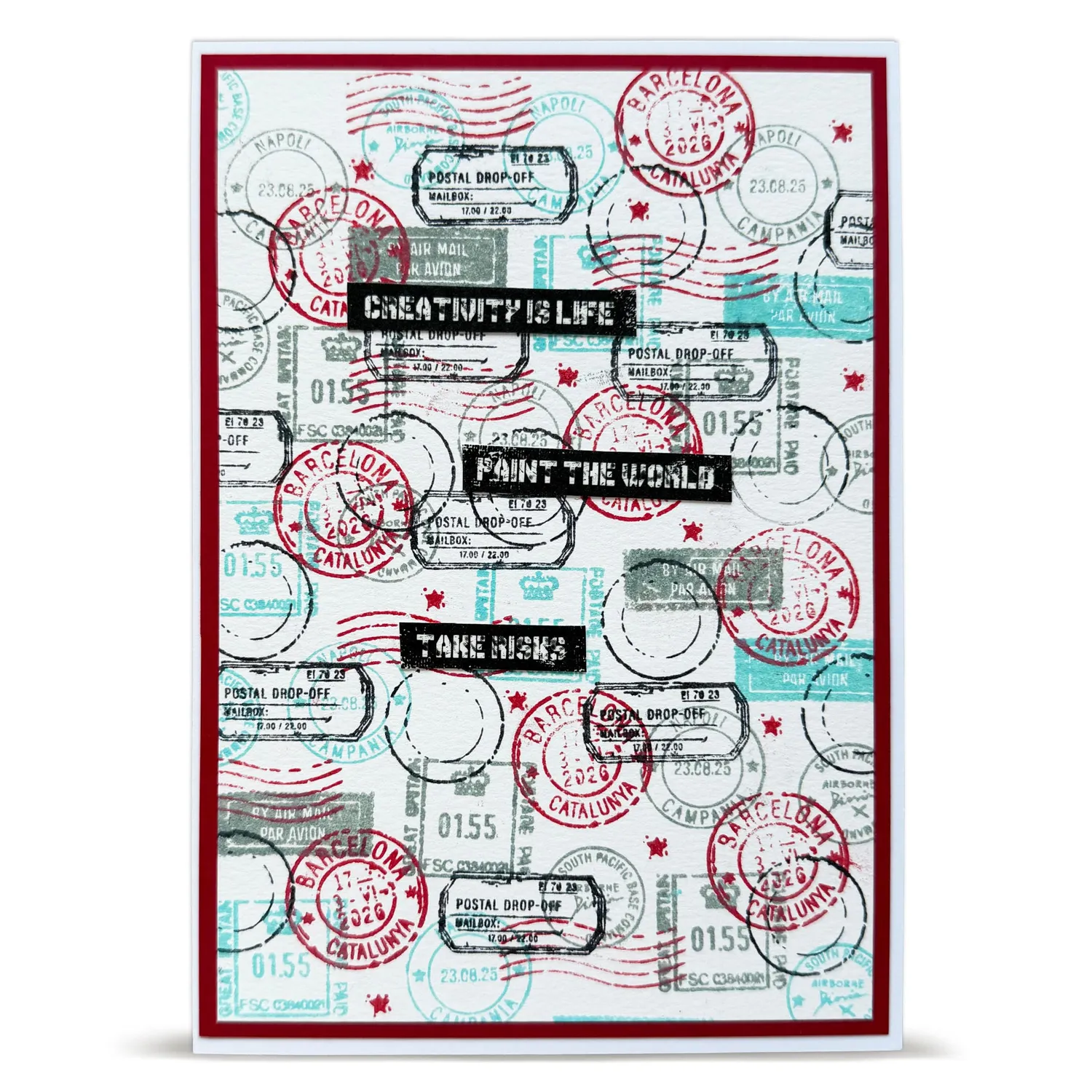 AALL and Create TP-1442 Stempelset Stamped Horizons A6 klar