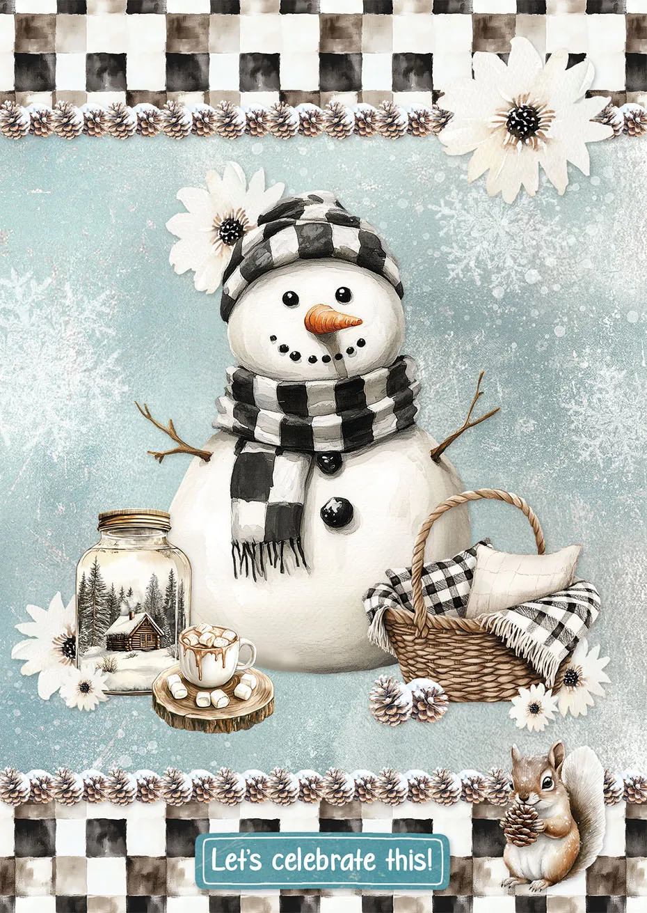 Studio Light Essentials Snowy Winter Days Kartenblock A4 14 Blatt