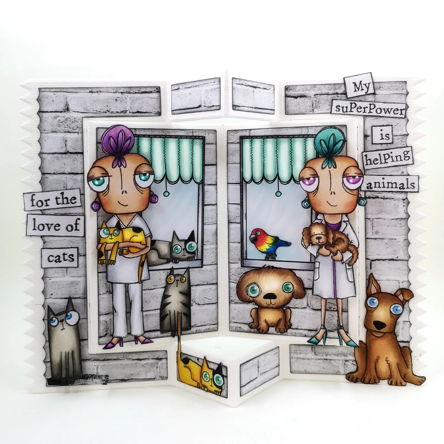 AALL and Create TP-373 Rescue Puppies Stempel A6 Hunde