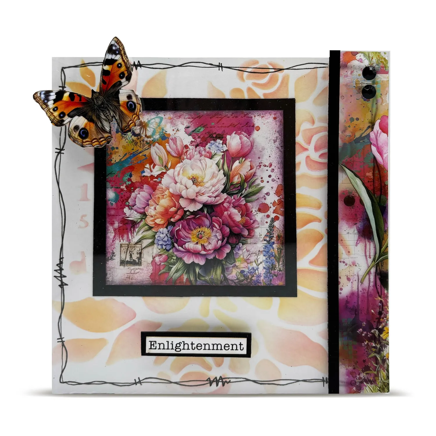 AALL and Create RO-25 Bloomscape Rub-Ons 2x A5 Blumen