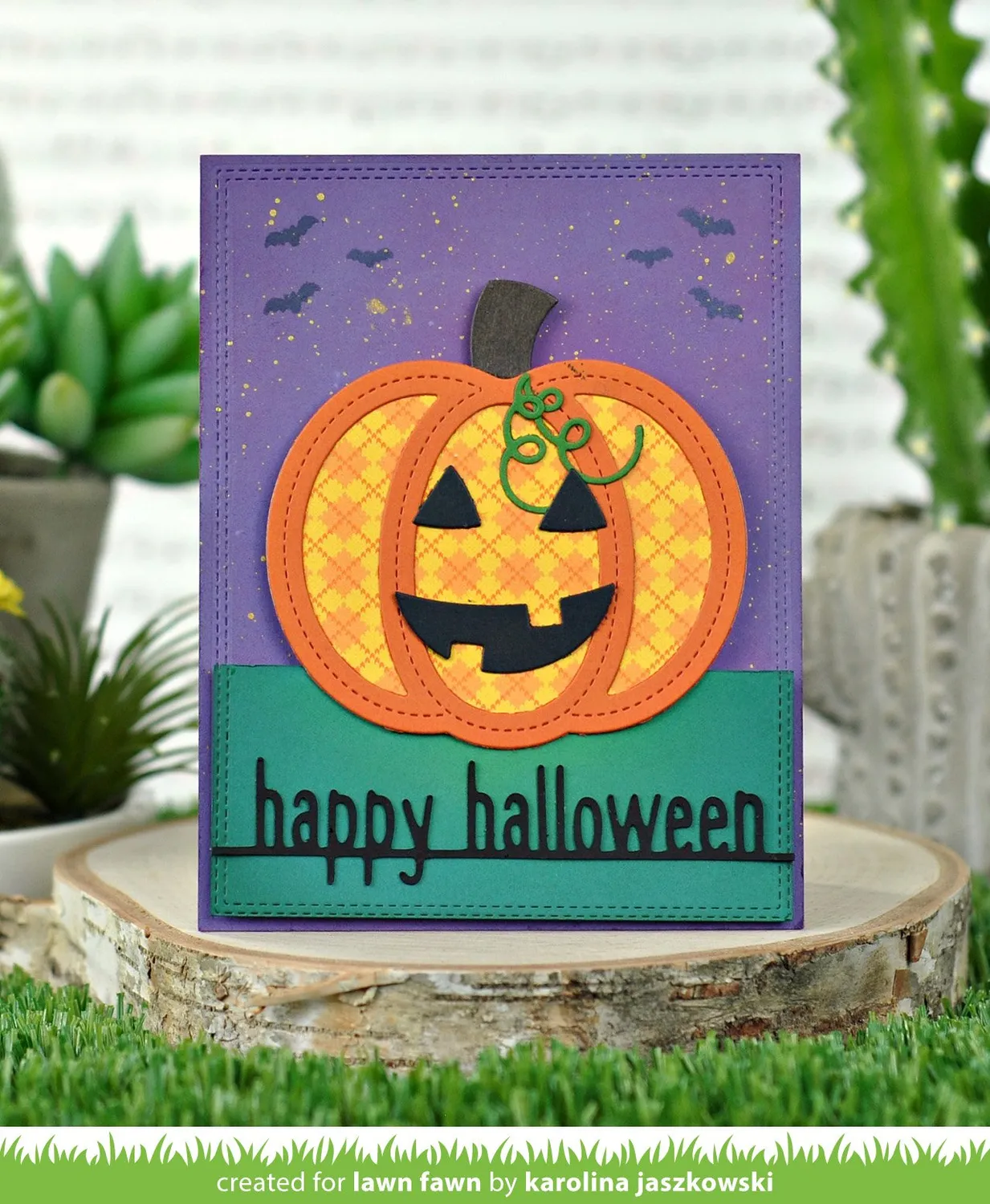 Lawn Fawn Lawn Cuts Stitched Pumpkin Frame Stanzschablone