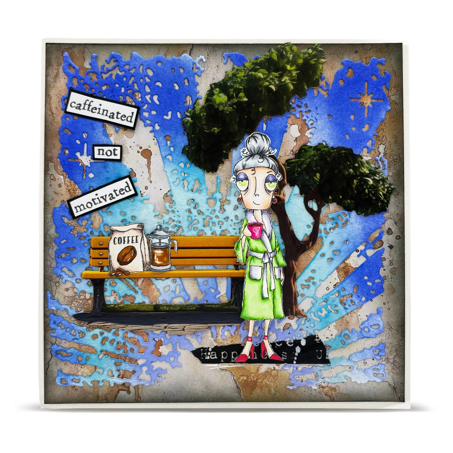 AALL and Create TP-1365 Dee Caffinated Stempel A7 5 Motive