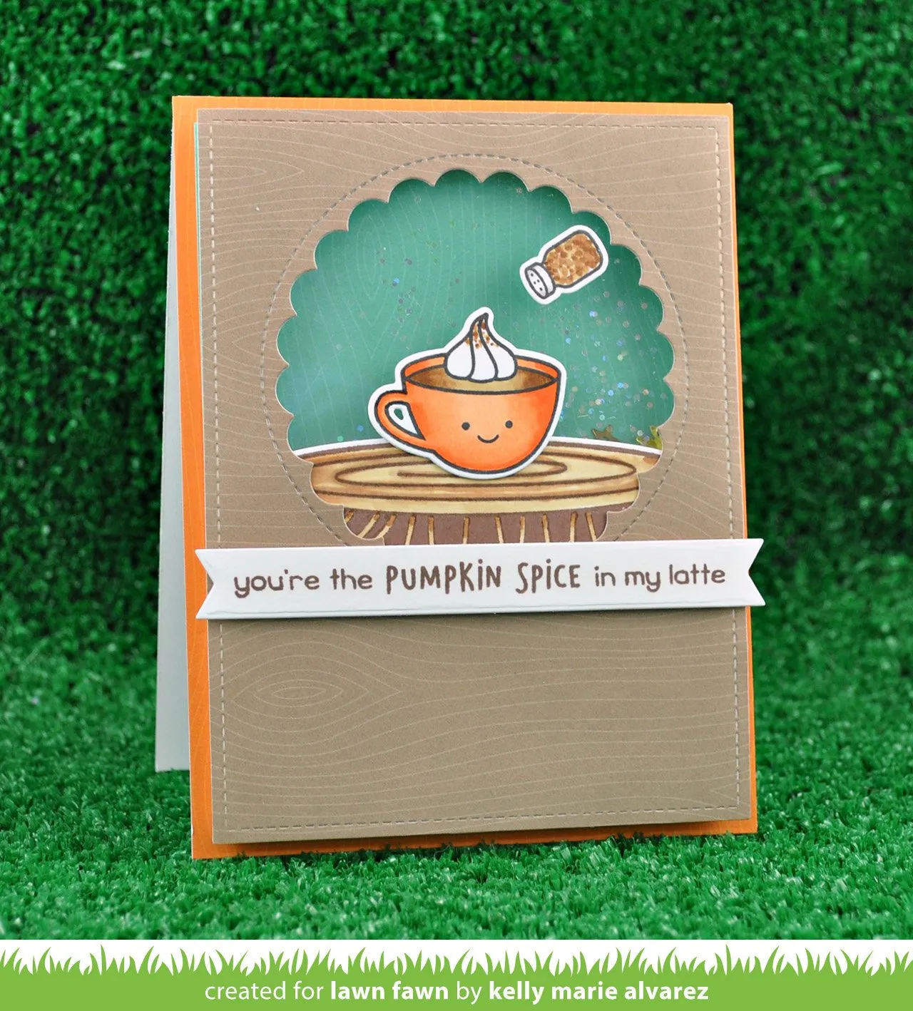 Lawn Fawn Pumpkin Spice LF1462 Stempelset Herbst