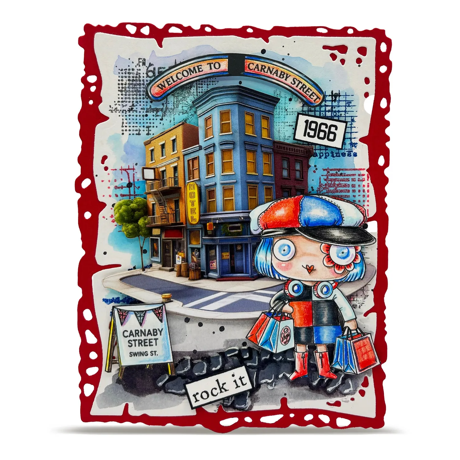 AALL and Create A7 TP-1324 Carnaby Street Stempelset 5 Stempel klar