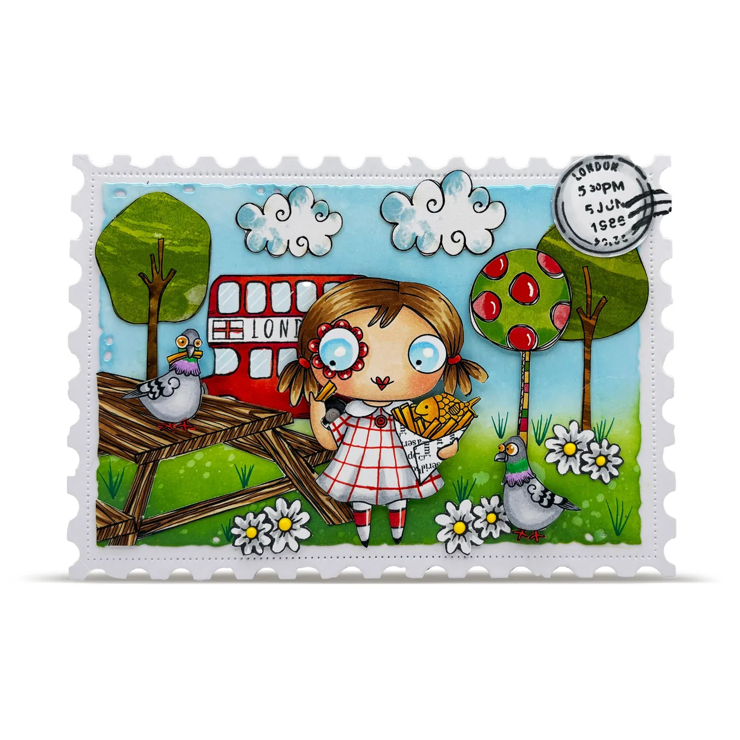 AALL and Create TP-1325 Fish n Chips Stempelset A7