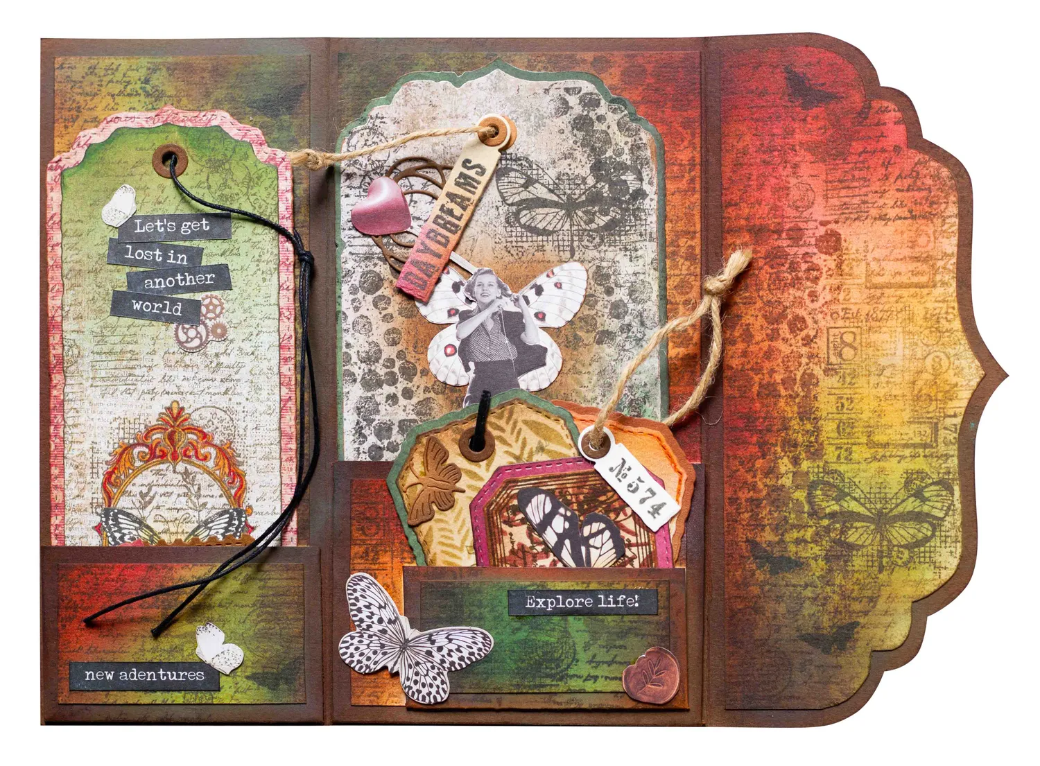 StudioLight Grunge Collection Big Labels Stanzschablone Etiketten