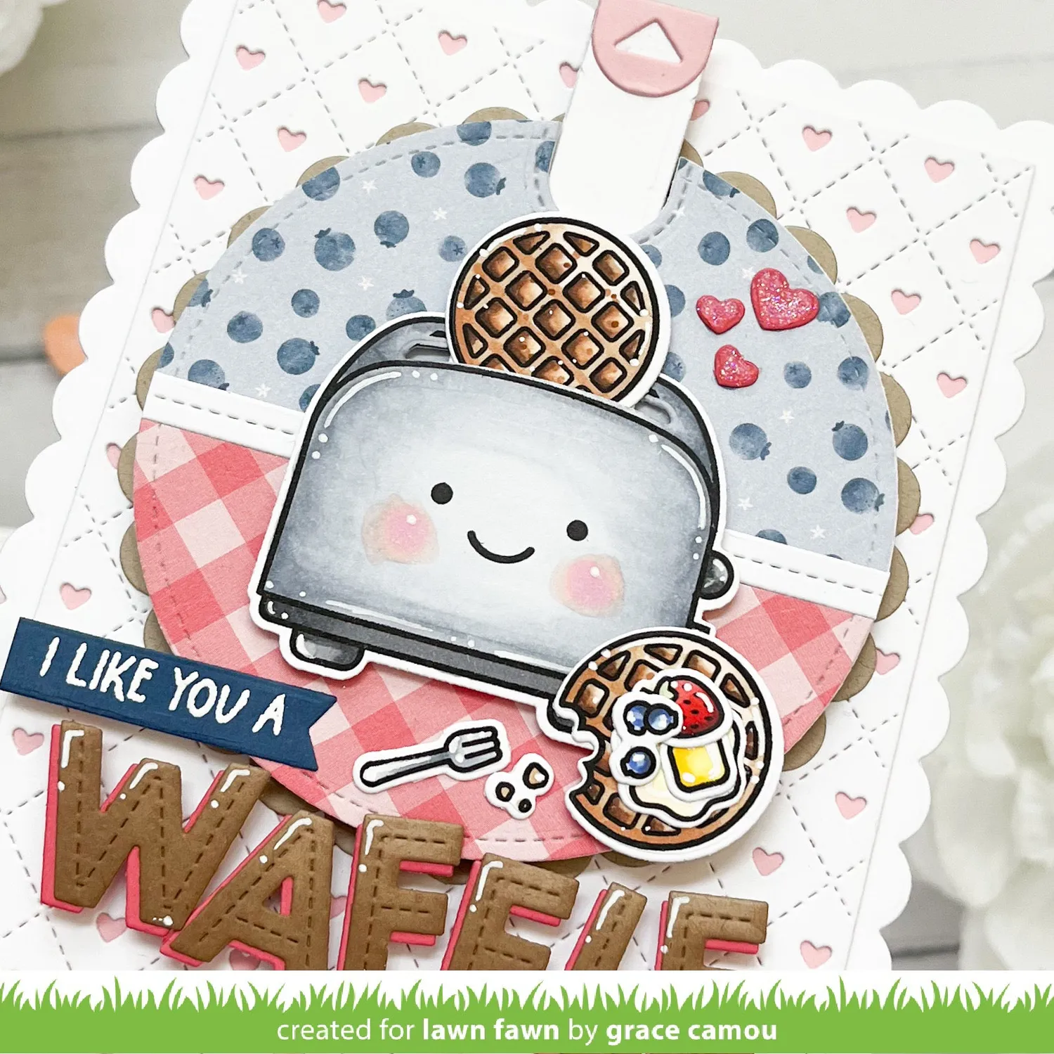 Lawn Fawn A Waffle Lot Stempelset Waffel