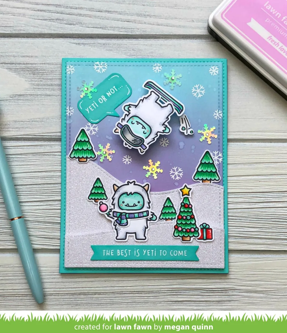 Lawn Fawn Yeti Or Not Stempelset Weihnachten Yeti
