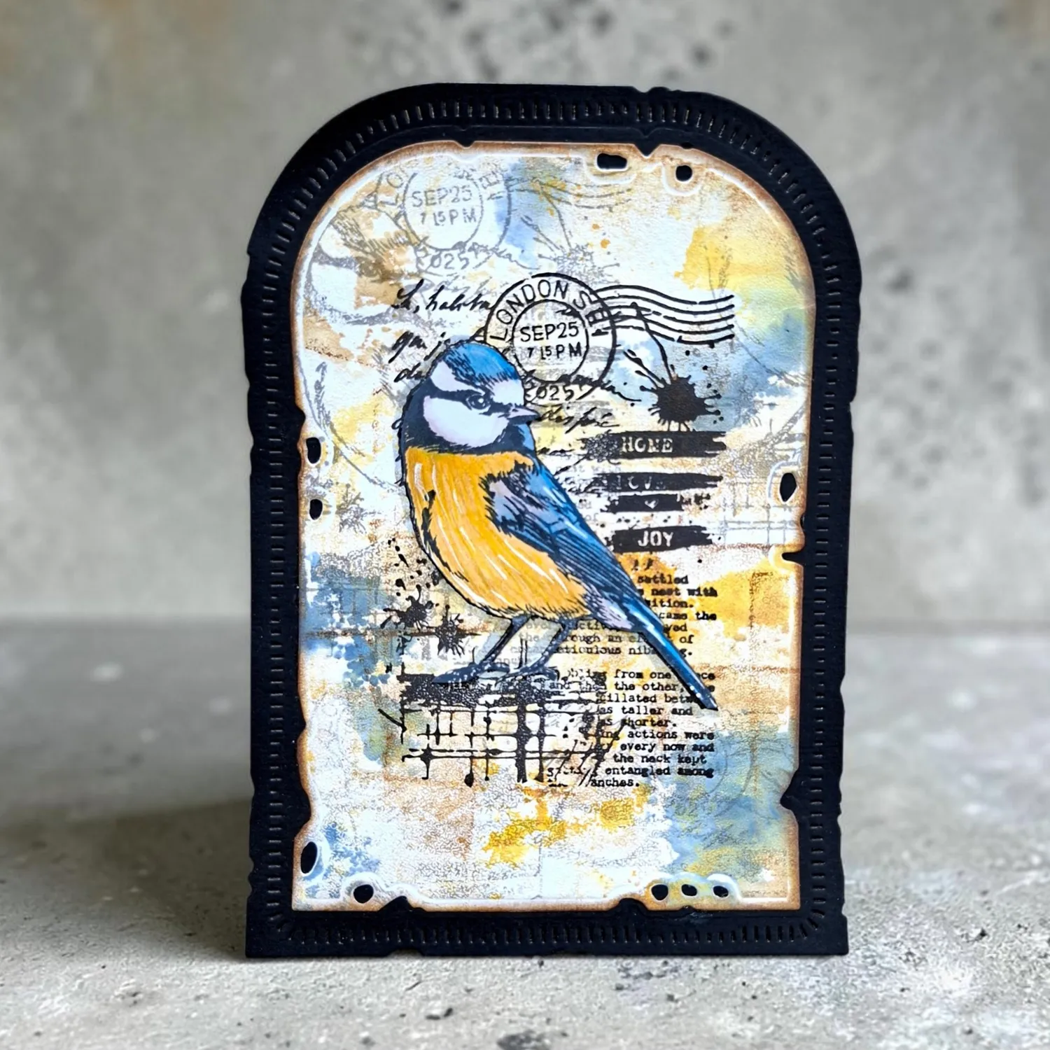 AALL and Create TP-1351 Hearted Tit Stempel A7 Vogel