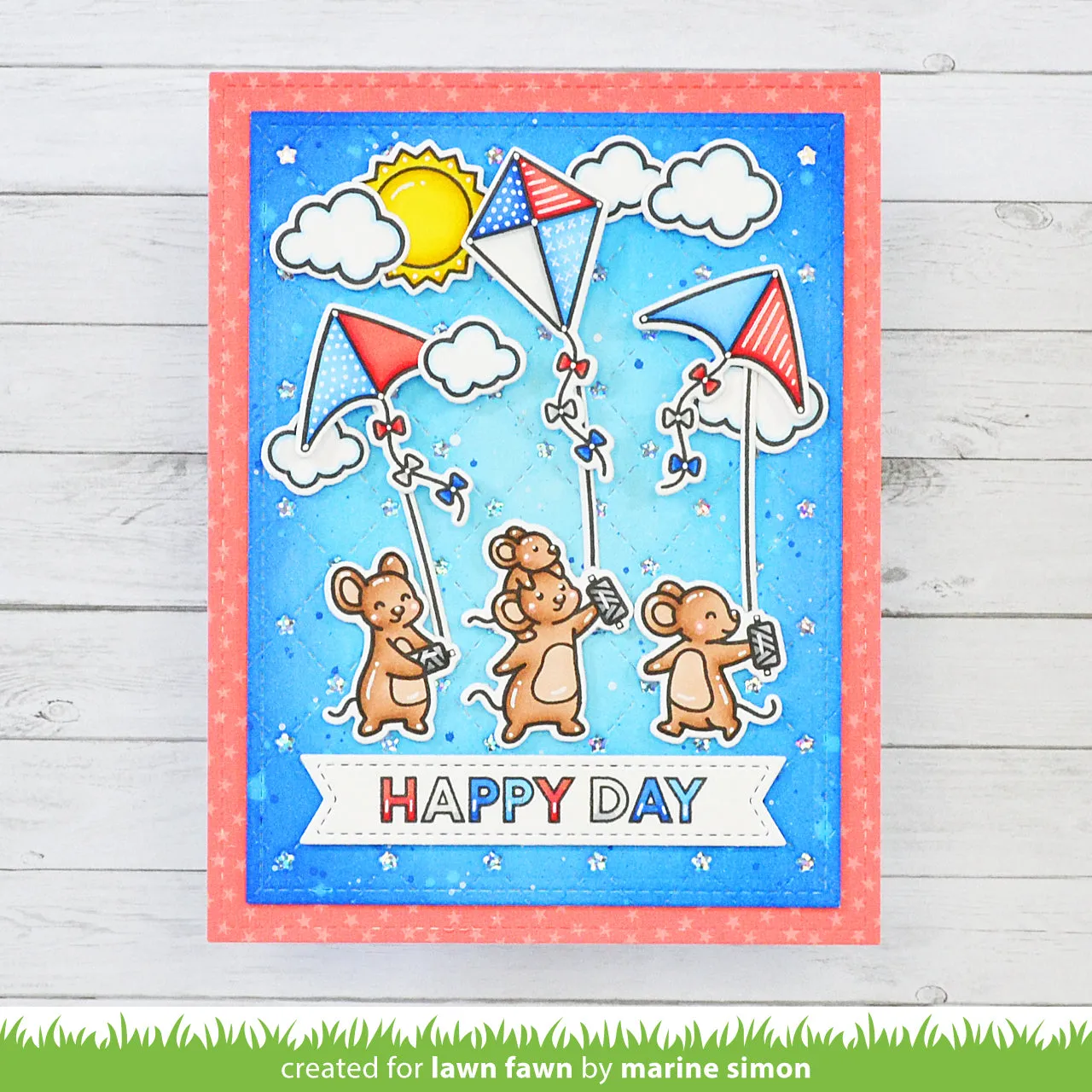 Lawn Fawn Lawn Cuts Quilted Star Backdrop Stanzschablone