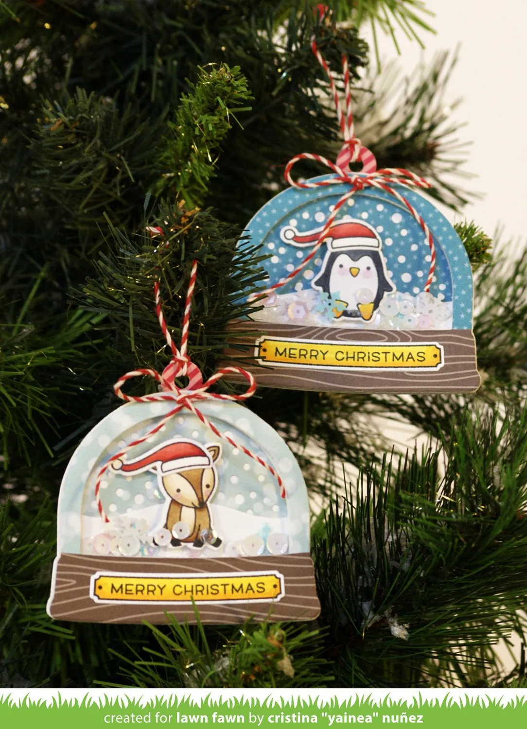 Lawn Fawn Ready Set Snow Shaker Add-On Stanzen