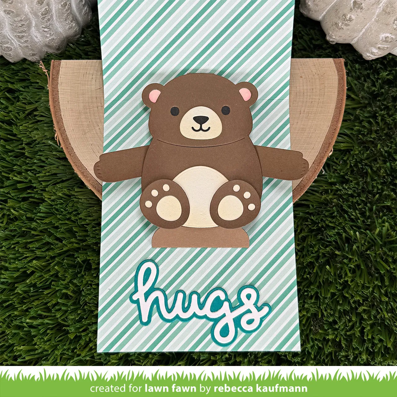 Lawn Fawn Scripty Hugs Outline Add-On Stanze LF4214