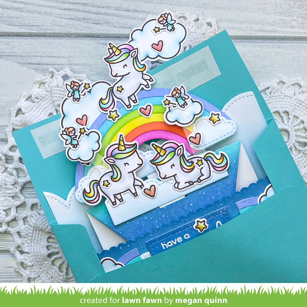Lawn Fawn Platform Pop-Up Cloud LF3092 Stanzschablonen Wolken
