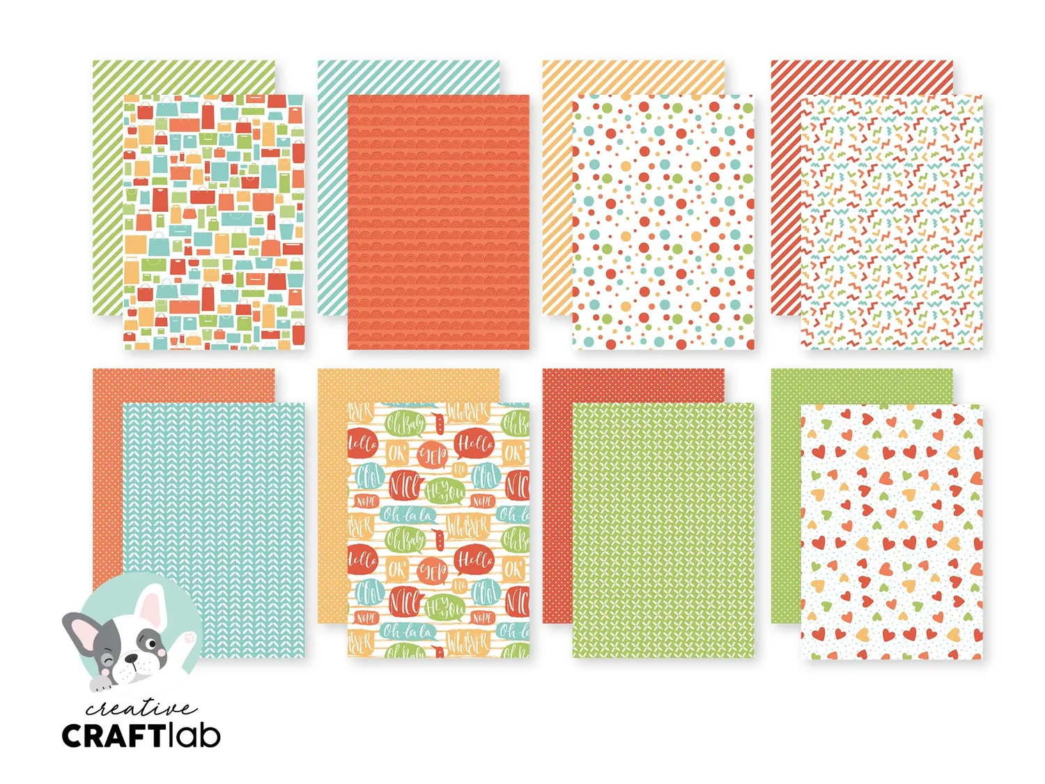 StudioLight Creative Craftlab Friendz Shop till you drop Designpapier