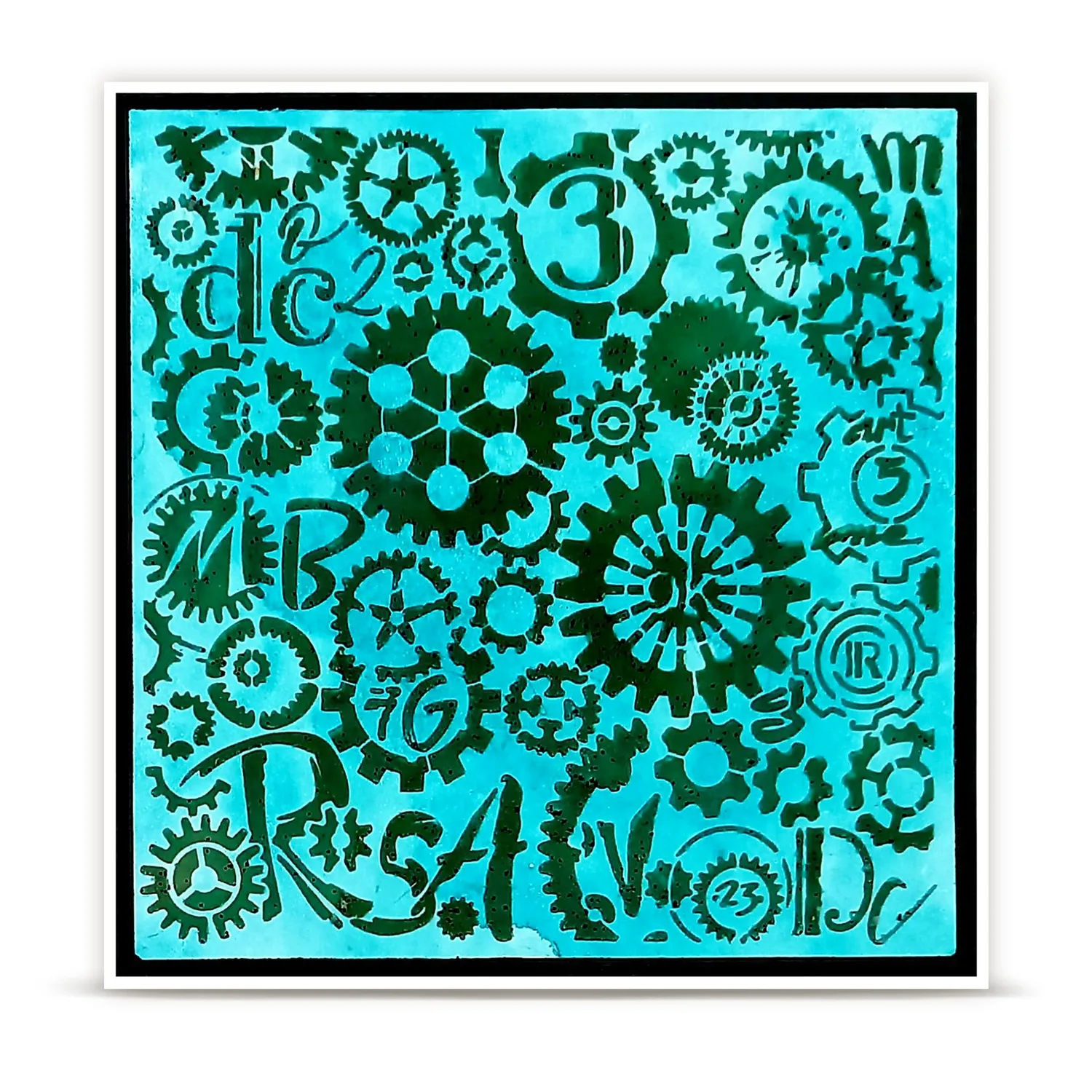 AALL and Create PC-269 Clockspire Schablone 15x15 cm Uhren