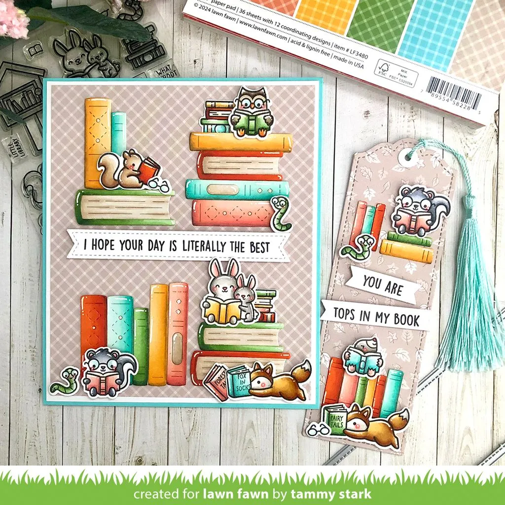 Lawn Fawn LF3486 Clear Stamps Waldbibliothek