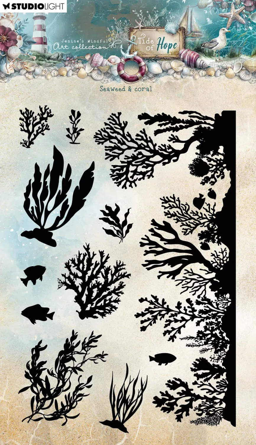 StudioLight Tide of Hope Seaweed Coral Stempel Meer