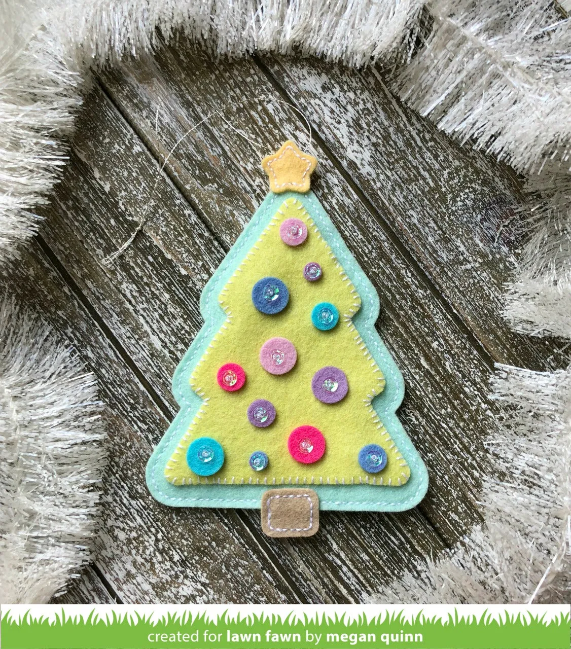 Lawn Fawn Stitched Christmas Tree Stanzen 7-tlg.