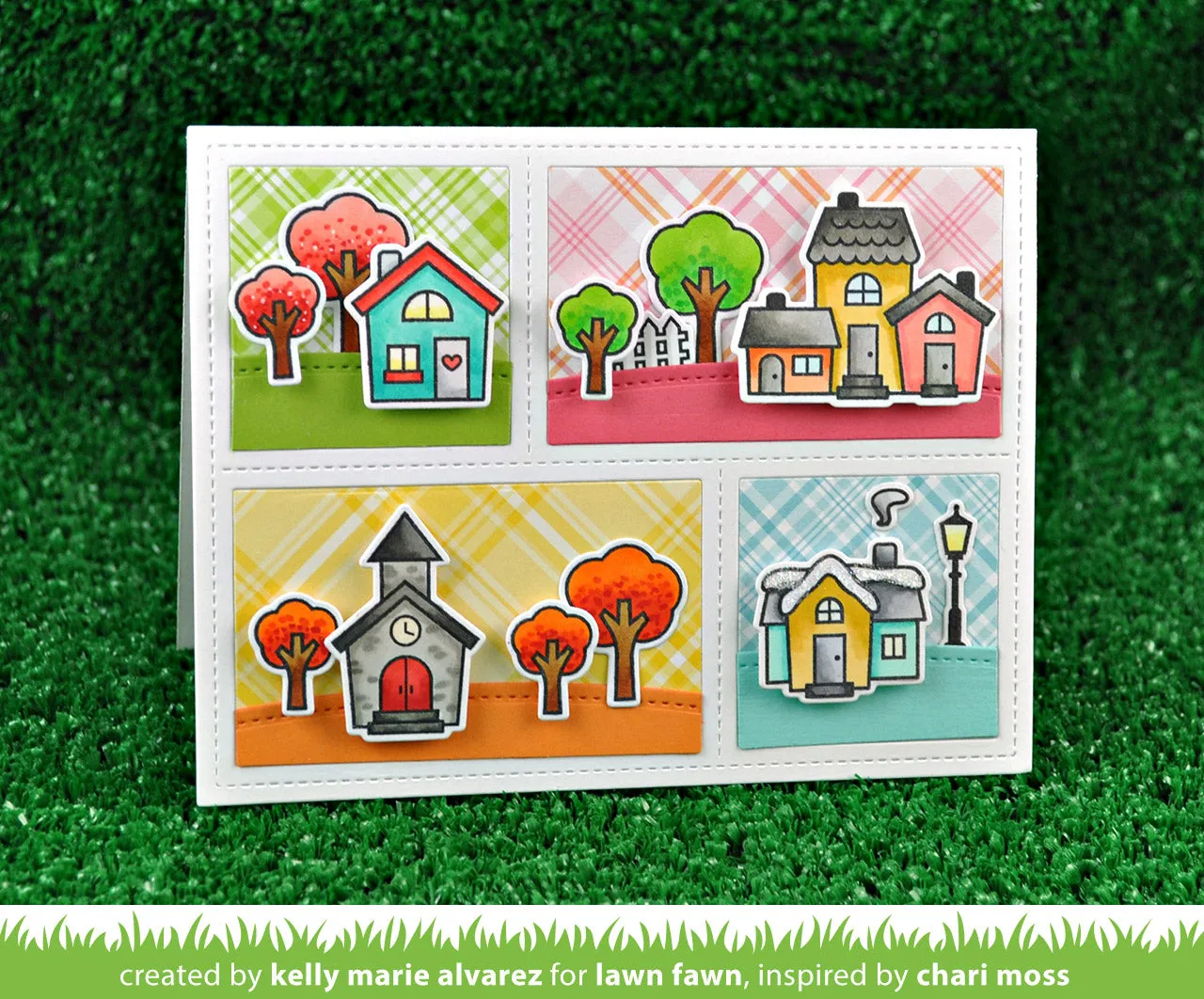 Lawn Fawn Lawn Cuts Peekaboo Backdrop Stanzschablone interaktiv