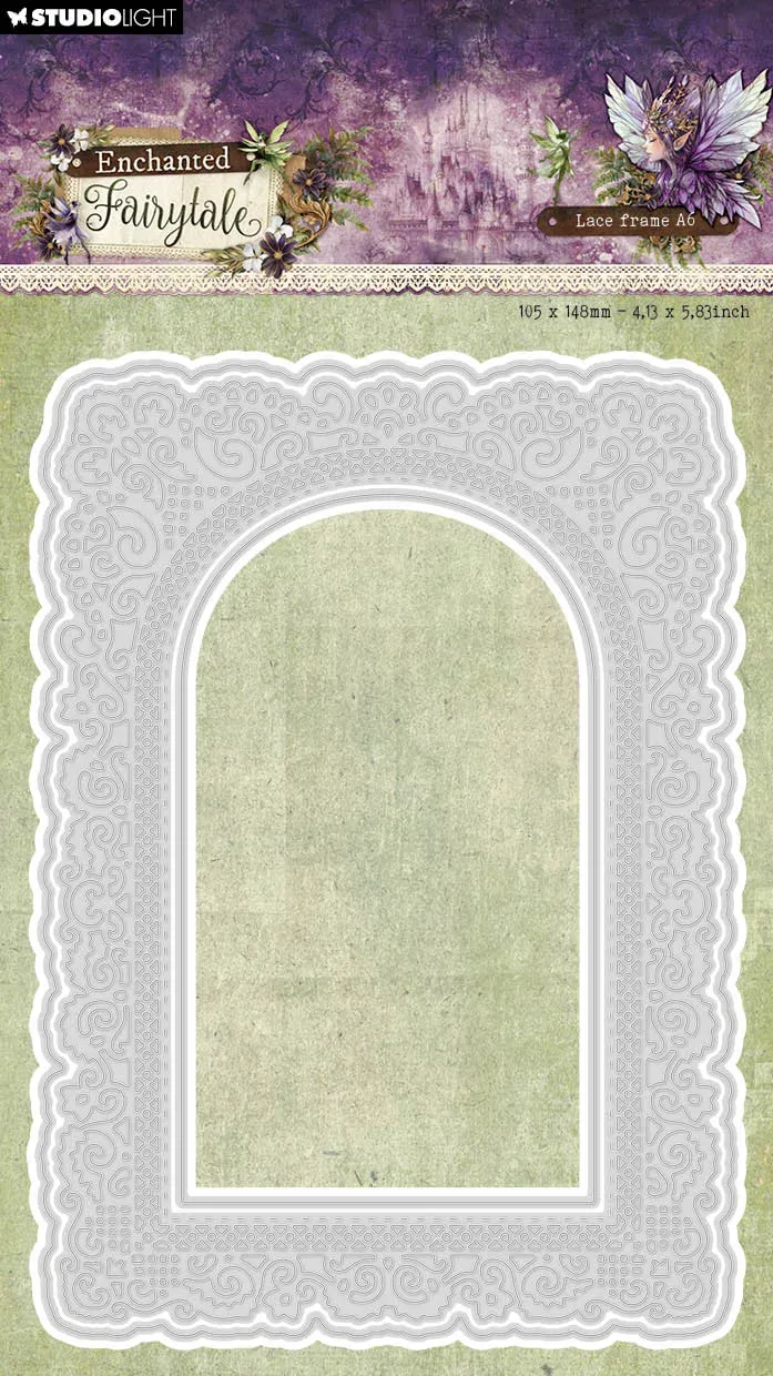 Studio Light Enchanted Fairytale Lace Frame A6 Stanzschablone Spitze