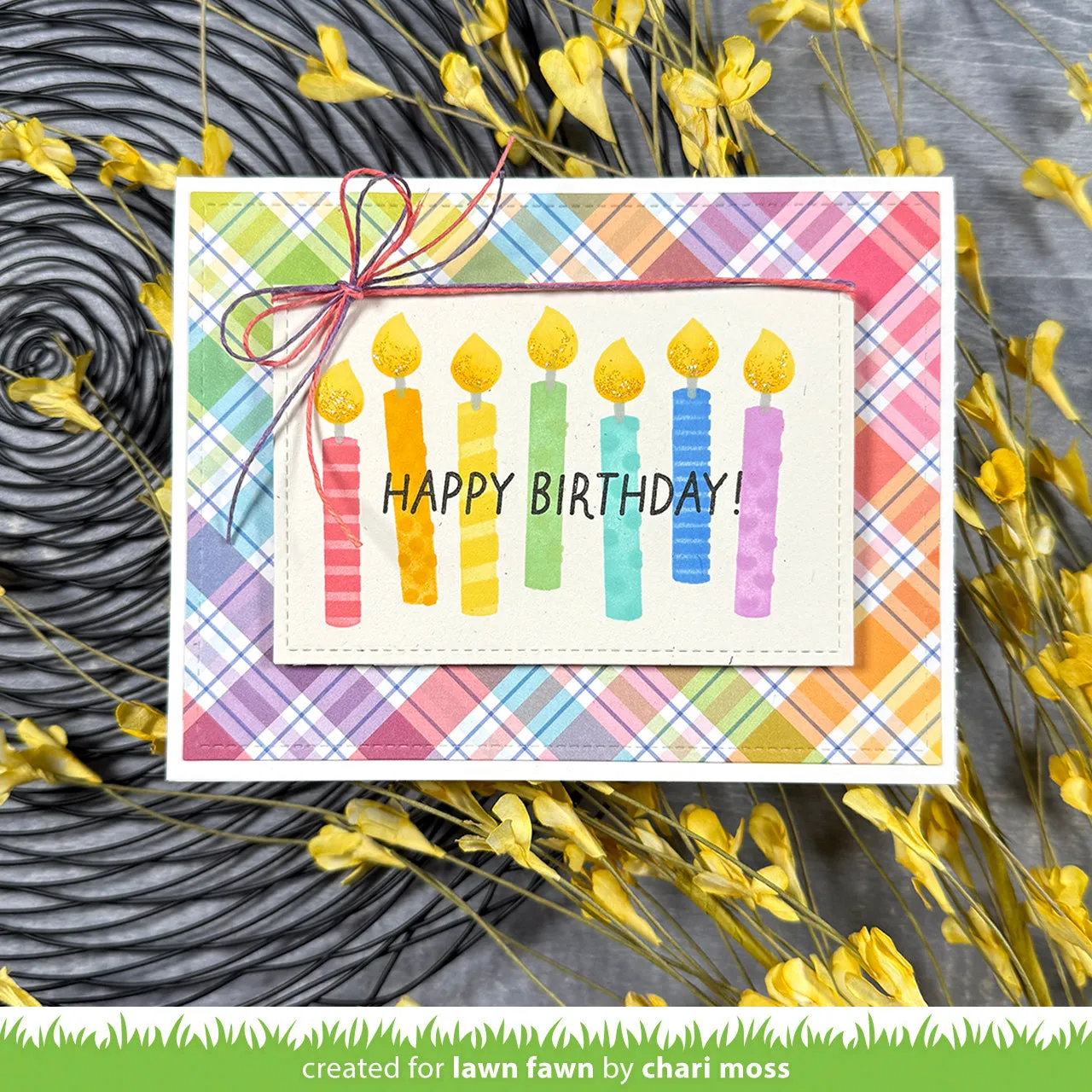 Lawn Fawn Birthday Candles Stencils Schablonen Geburtstag