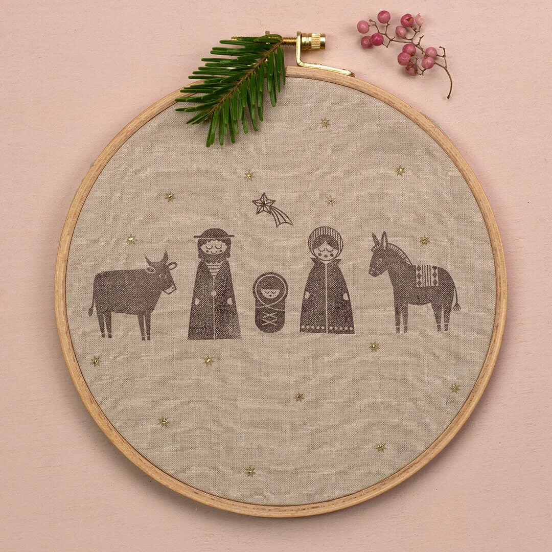 Perlenfischer Krippenszene Stempelset 6-teilig Weihnachten