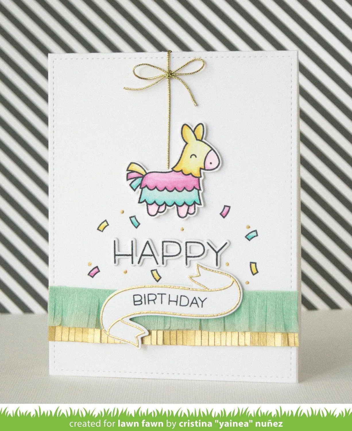 Lawn Fawn Happy Happy Happy Stempel Grüße-Set