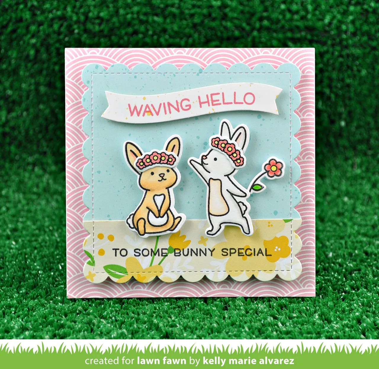 Lawn Fawn Lawn Cuts Simple Wavy Banners Stanzschablonen 3er wellig
