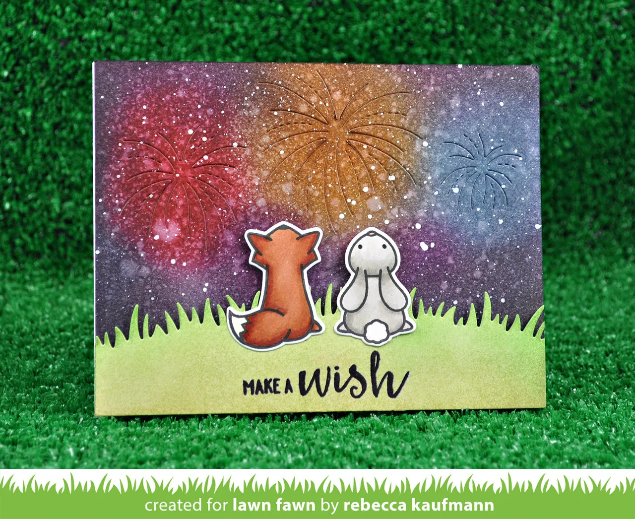 Lawn Fawn Stitched Fireworks Stanzschablone 3-tlg