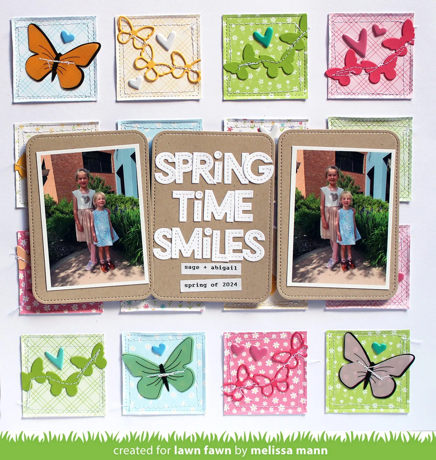 Lawn Fawn Butterfly Border Stanze 5-teilig Schmetterlinge