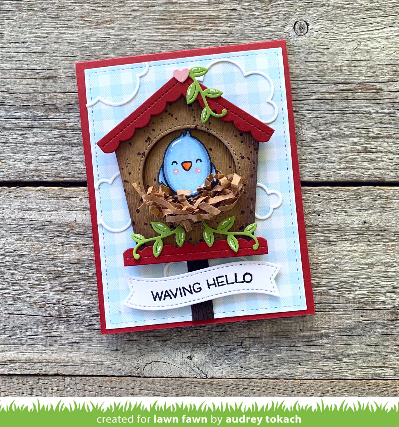 Lawn Fawn Magic Iris Birdhouse Add-On Stanzschablonen Vogelhaus
