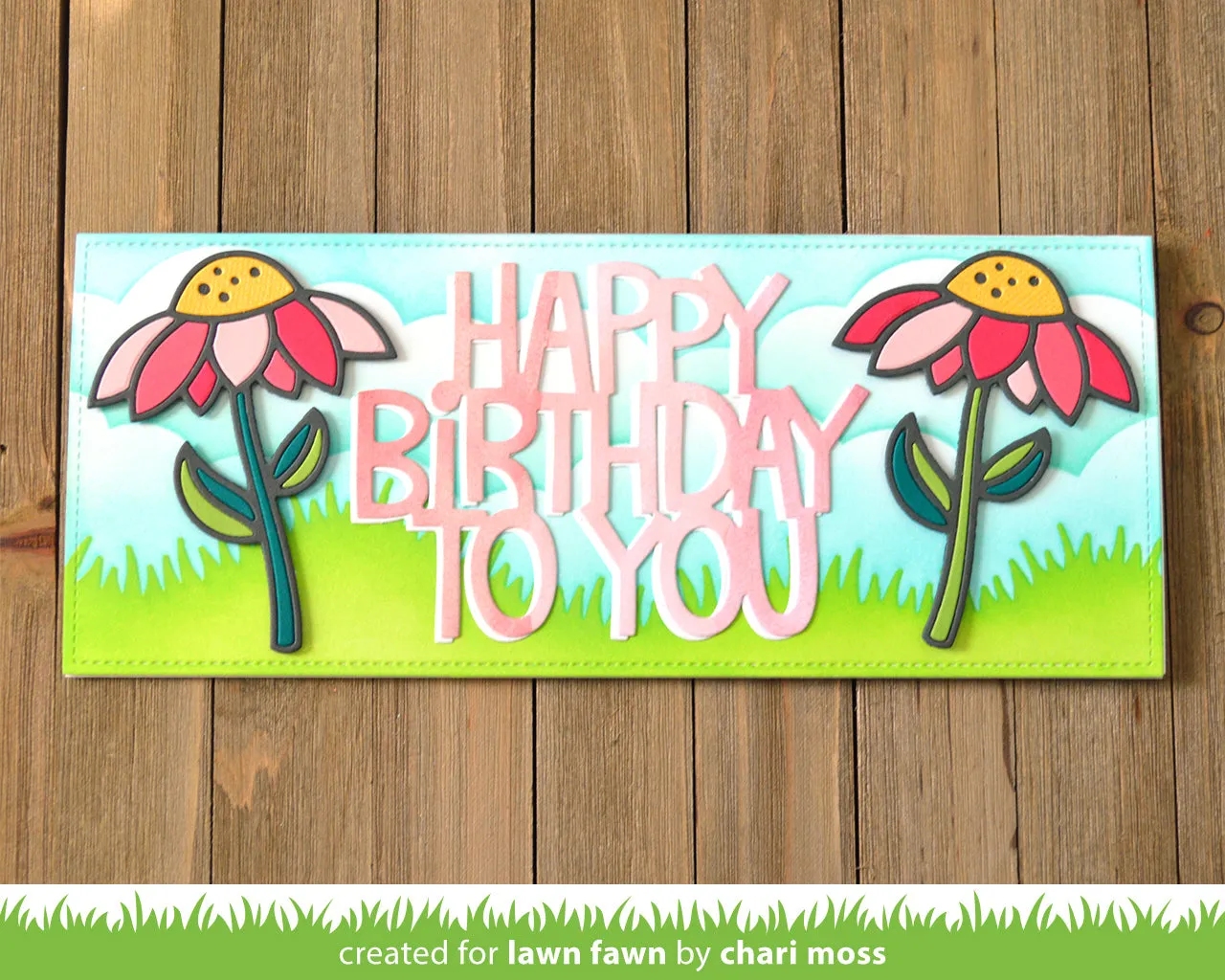 Lawn Fawn Delightful Daisy Lawn Cuts Stanzschablonen Blume