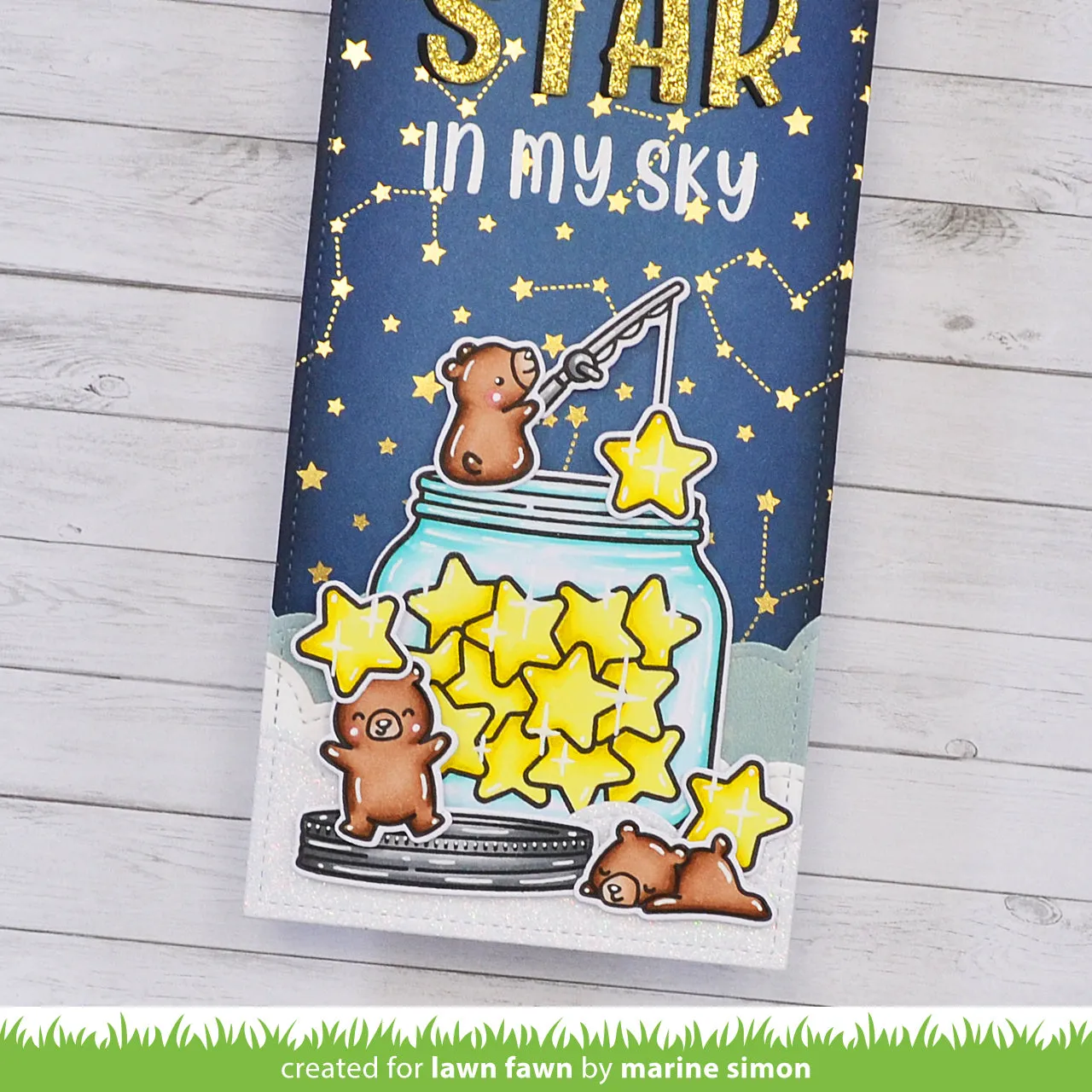 Lawn Fawn How You Bean Star Add-On Stempelset