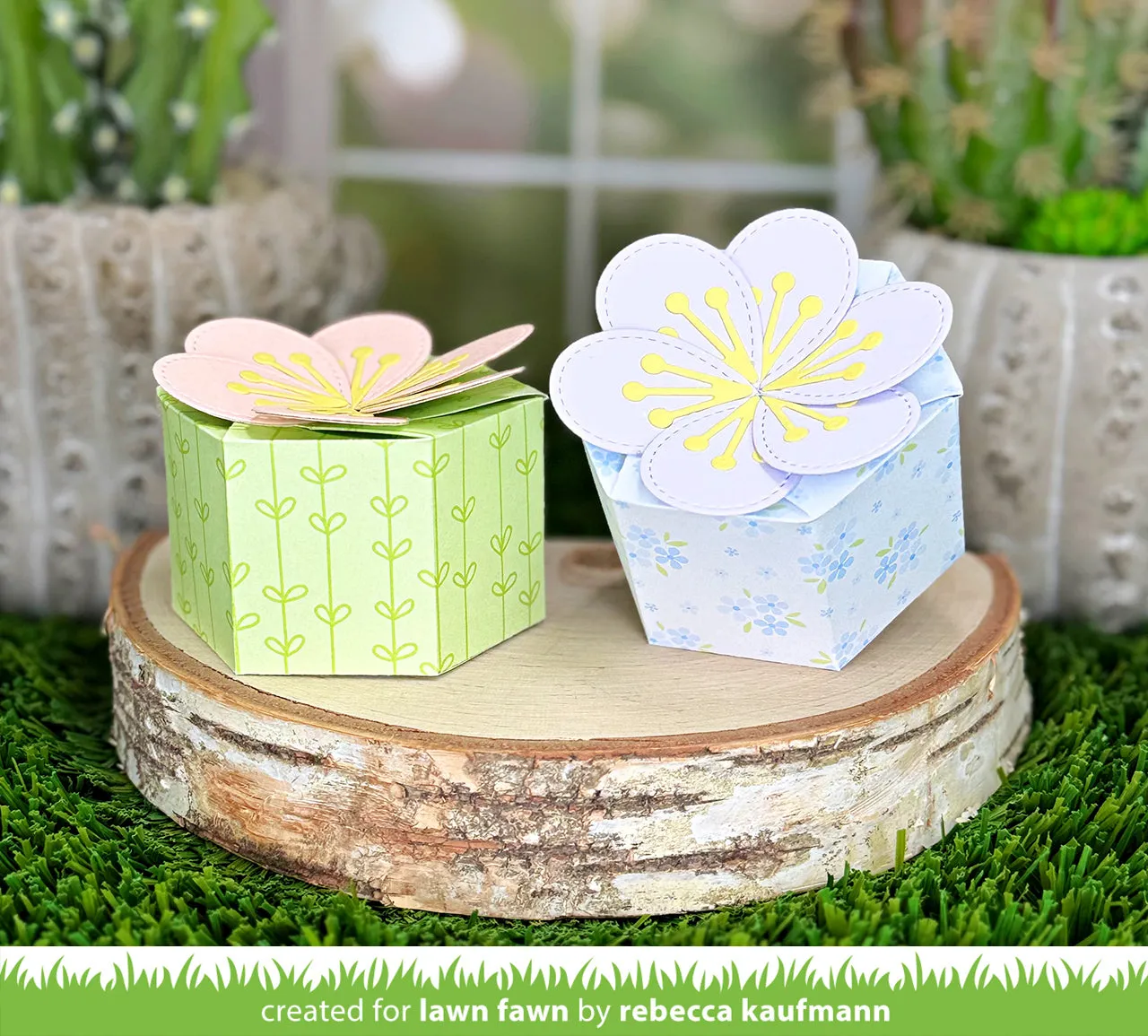 Lawn Fawn Lawn Cuts LF4044 Stanzschablone Blumen-Box 3-teilig
