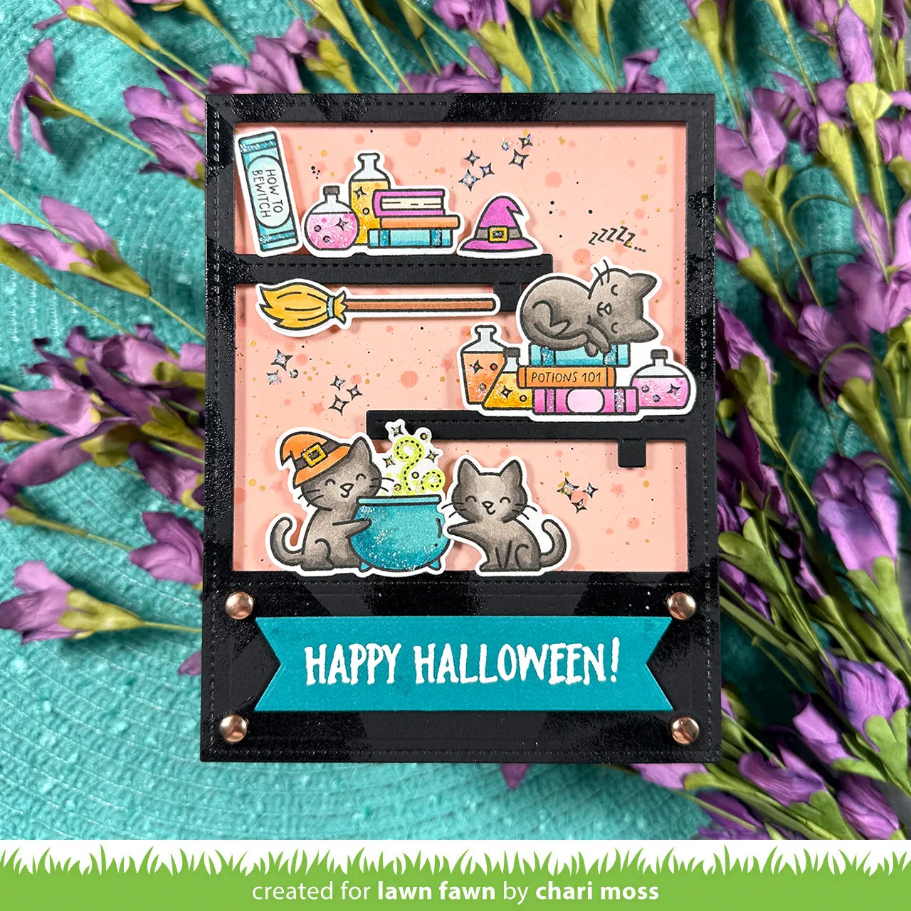 Lawn Fawn Hocus Purr-cus Add-On Stempelset LF4189 Halloween