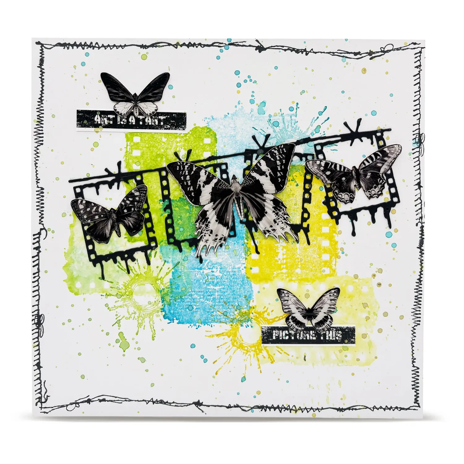 AALL and Create TP-1337 A6 Stempelset Sewn Sparks