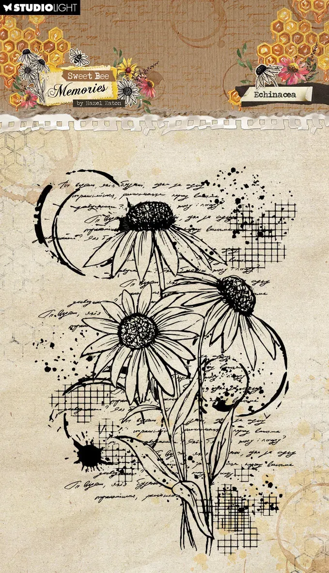 StudioLight Hazel Eaton Sweet Bee Memories Echinacea Stempel Blumen